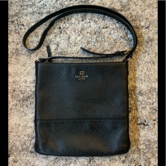 kate spade Handbags - Kate Spade ♠️ Crossbody Purse Bag - Black Pebbled Leather